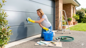 nettoyer une porte de garage