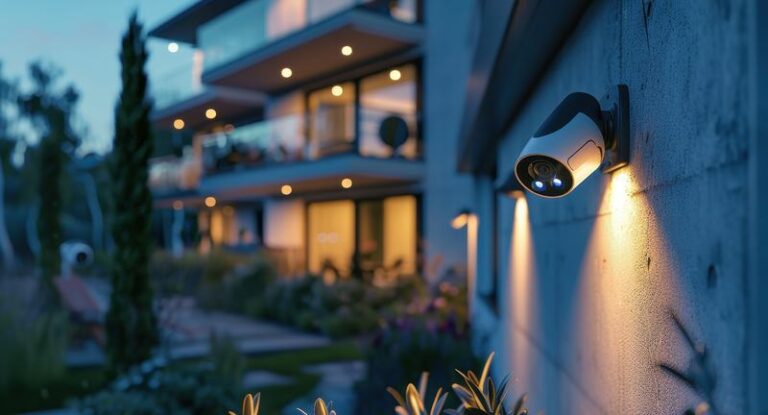 une caméra de surveillance extérieure dernier cri