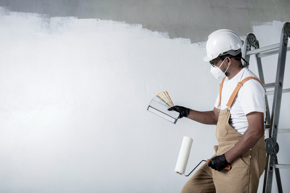 Mur peint avec de la peinture anti odeur