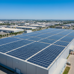 Toiture solaire industrielle