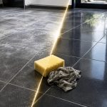 laitance sur du carrelage