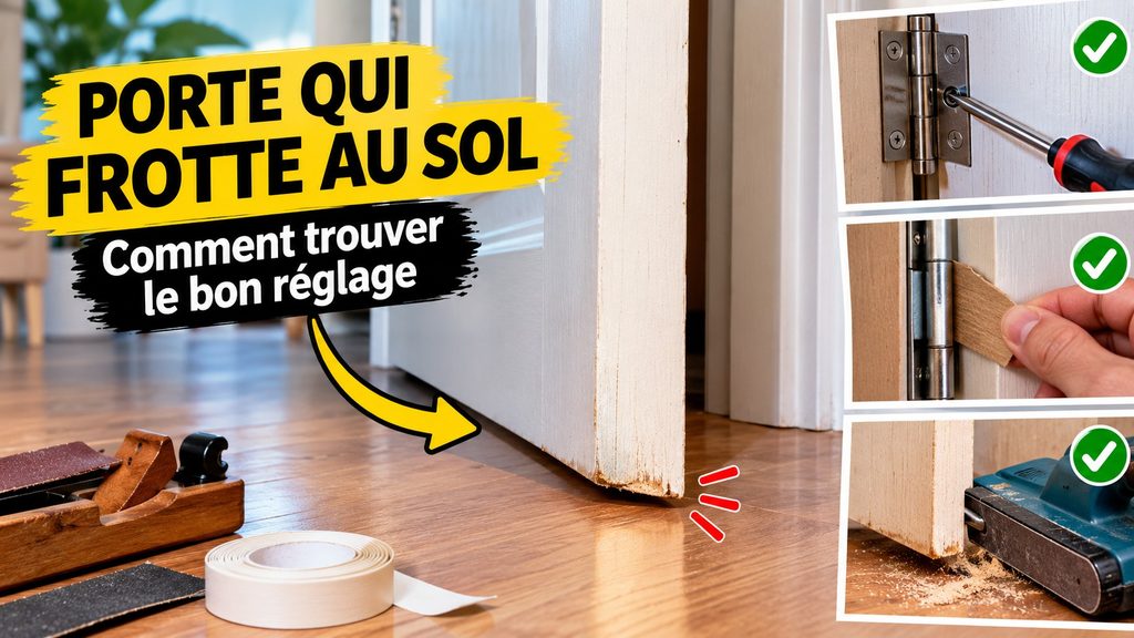 Porte qui frotte au sol solutions