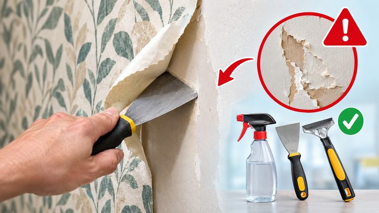 décoller papier peint sur du placo