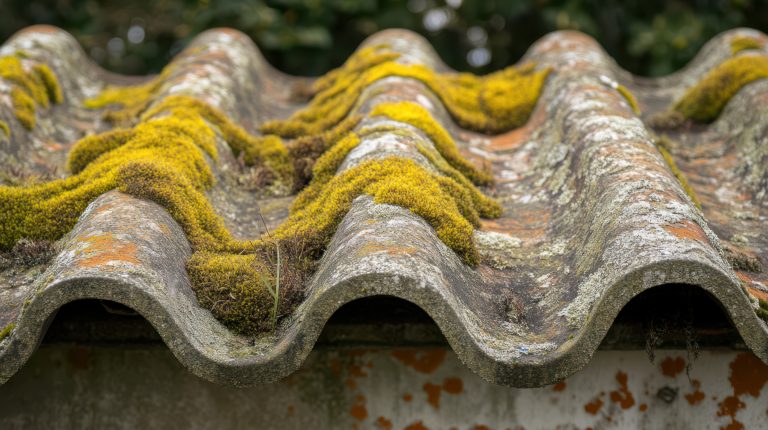mousse sur toiture